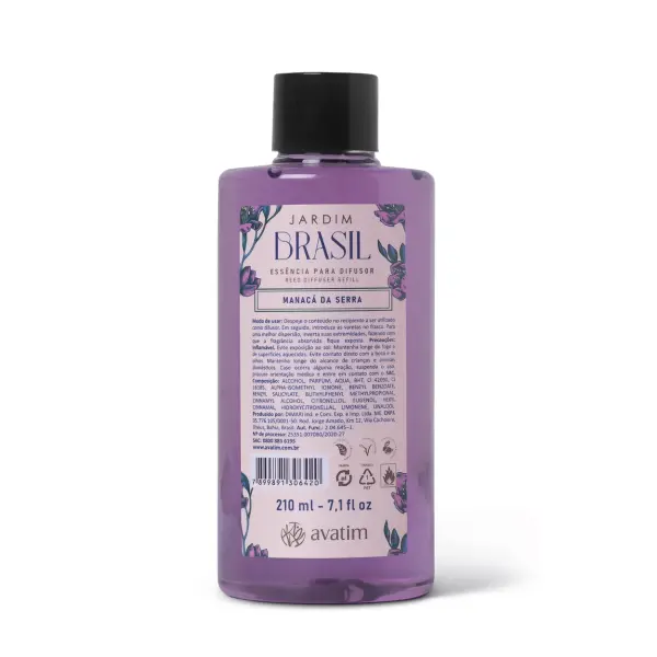 Essência para Difusor Manacá da Serra 210ml Jardim Brasil